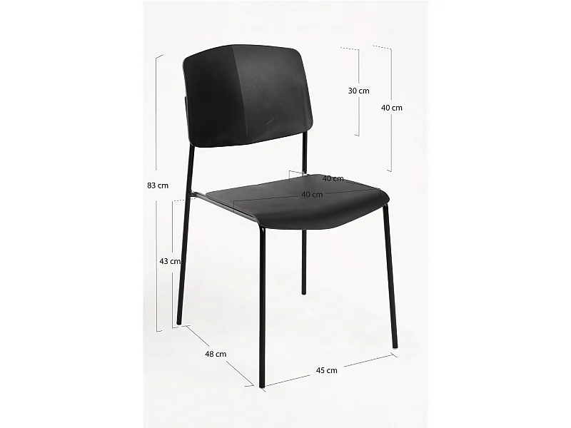 Packs Sillas Comedor - Pack 4 Sillas Chiel - Negro