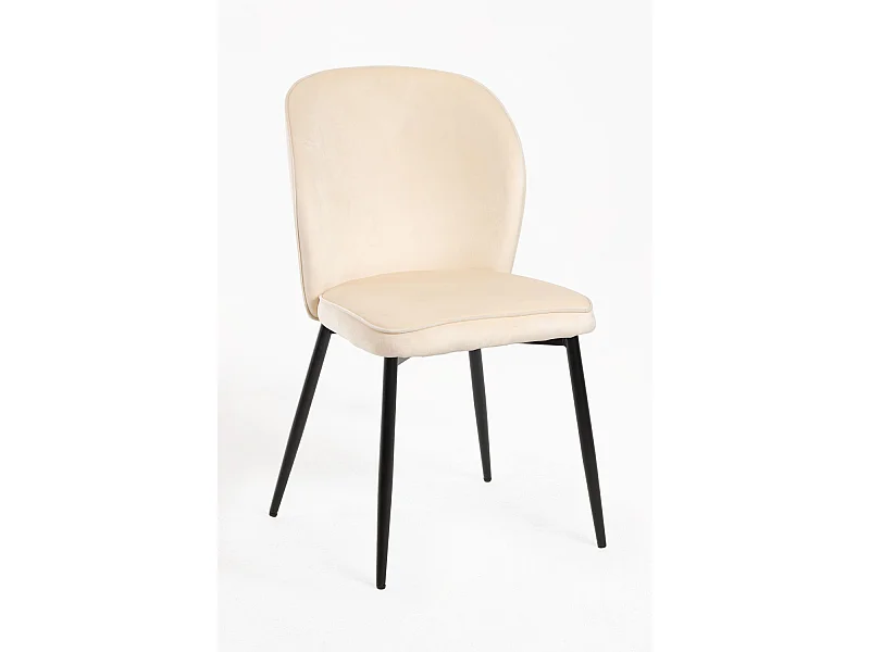 Sillas Comedor - Silla Teile Terciopelo - Beige