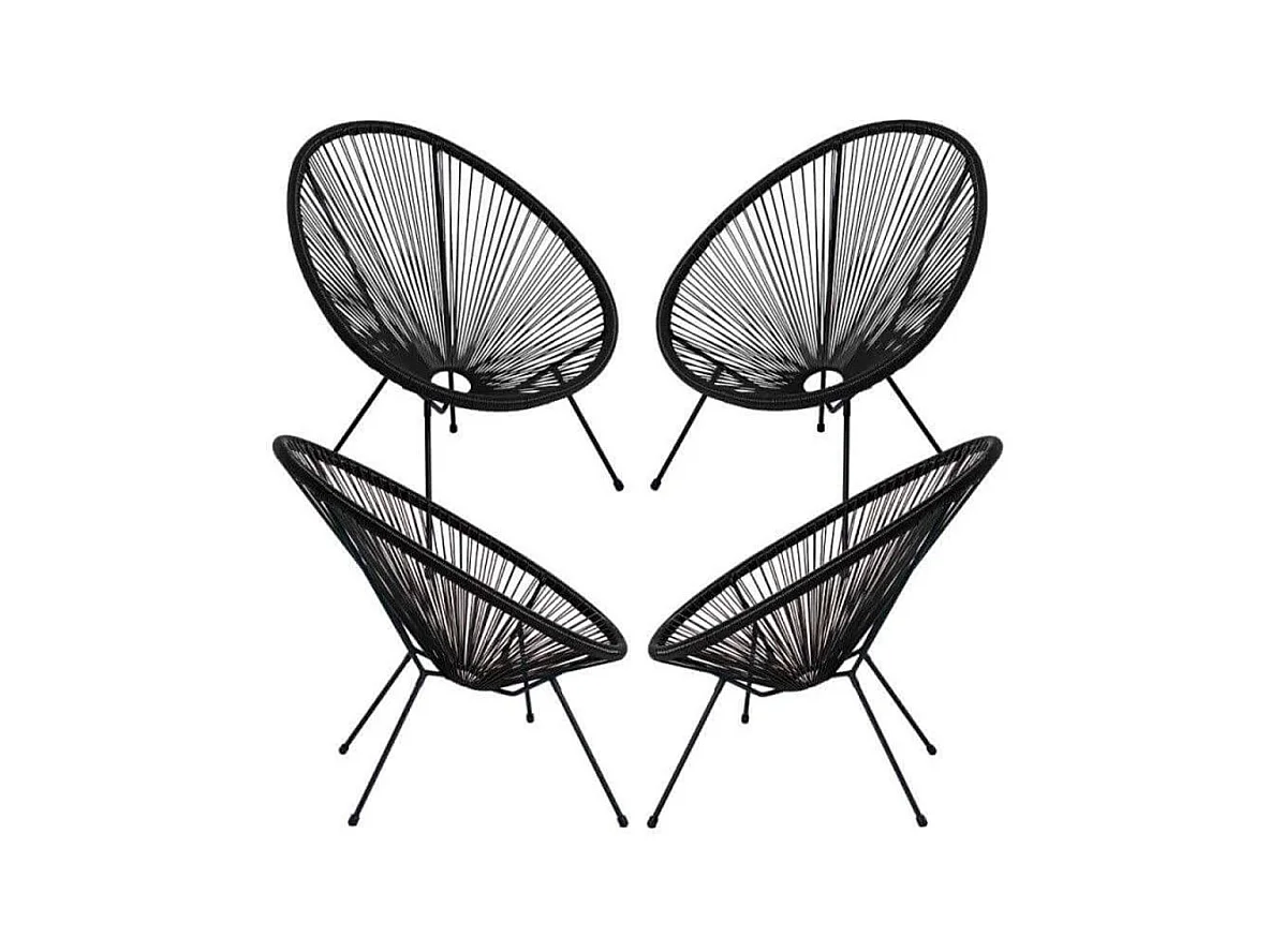 Packs Sillas - Packs 4 Sillas Karibic - Negro