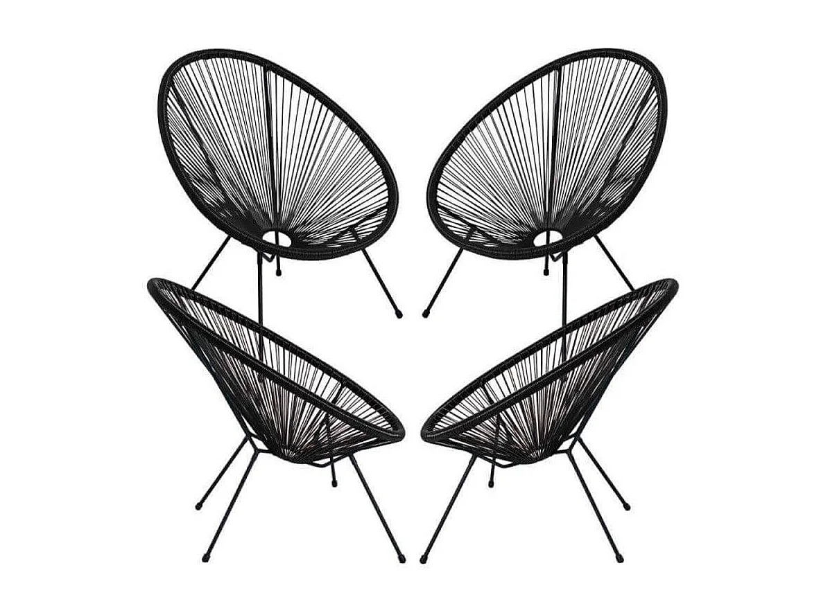 Packs Sillas - Packs 4 Sillas Karibic - Negro