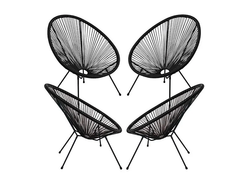Packs Sillas - Packs 4 Sillas Karibic - Negro