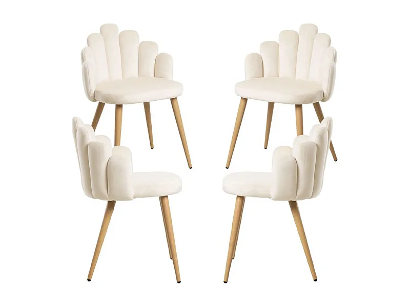 Packs Sillas Comedor - Pack 4 Sillas Hand Terciopelo - Beige