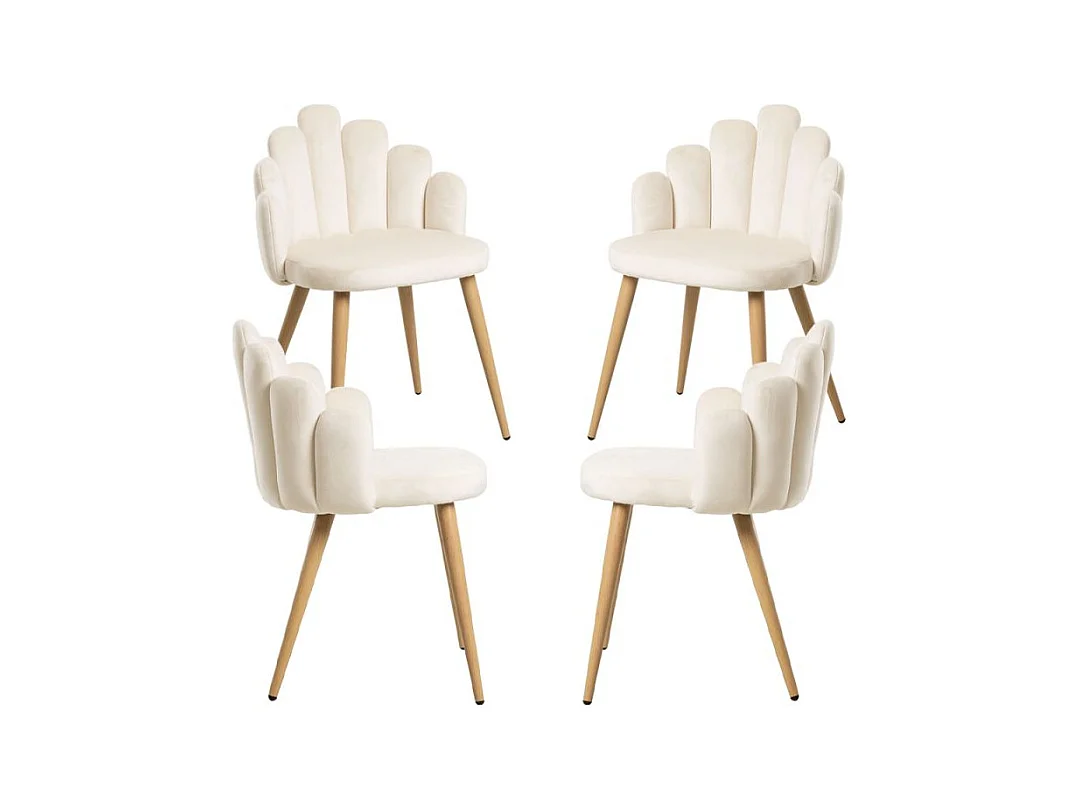 Packs Sillas Comedor - Pack 4 Sillas Hand Terciopelo - Beige