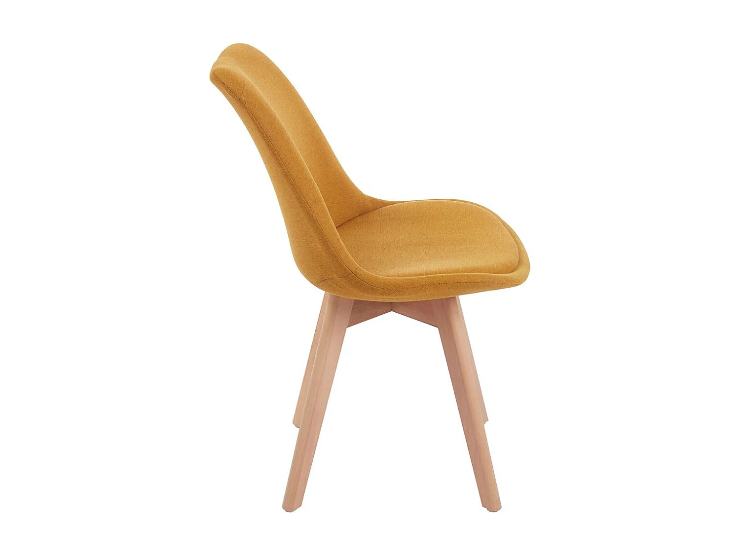 Sillas Comedor - Silla Synk Tela - Mostaza