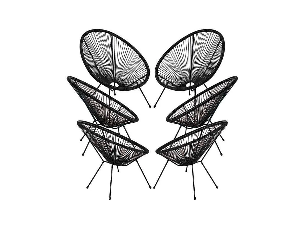 Packs Sillas - Packs 6 Sillas Karibic - Negro