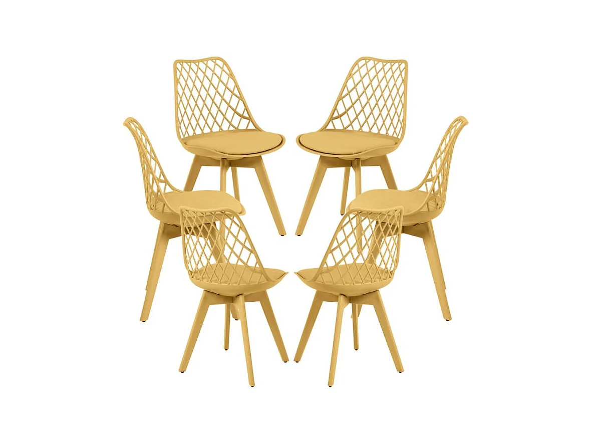 Packs Sillas Comedor - Pack 6 Sillas Mima Suprym - Mostaza
