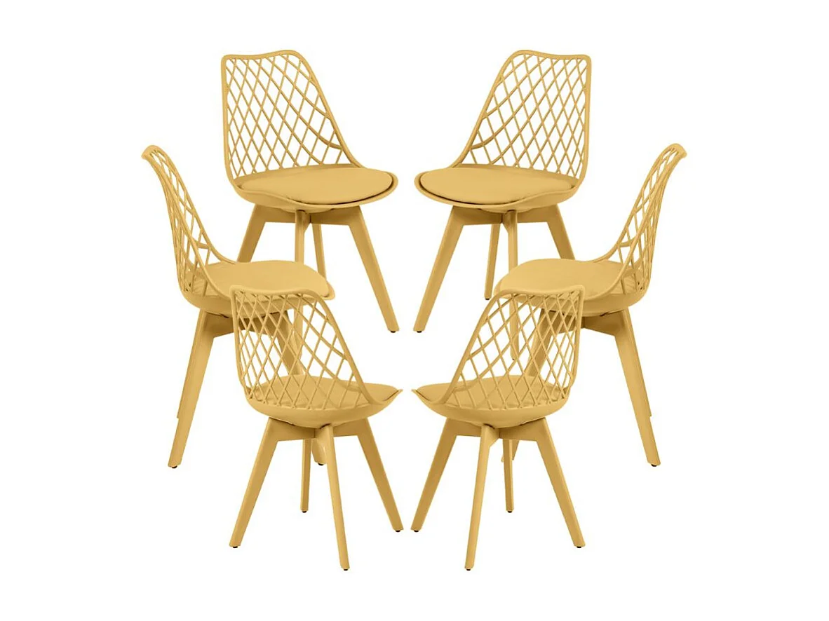Packs Sillas Comedor - Pack 6 Sillas Mima Suprym - Mostaza