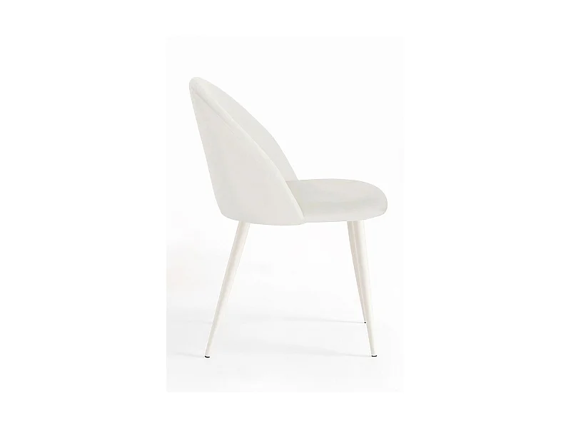 Packs Sillas Comedor - Pack 4 Sillas White Vint Terciopelo - Blanco
