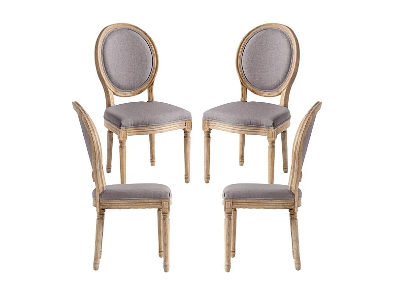 Packs Sillas Comedor - Pack 4 Sillas Palace - Gris