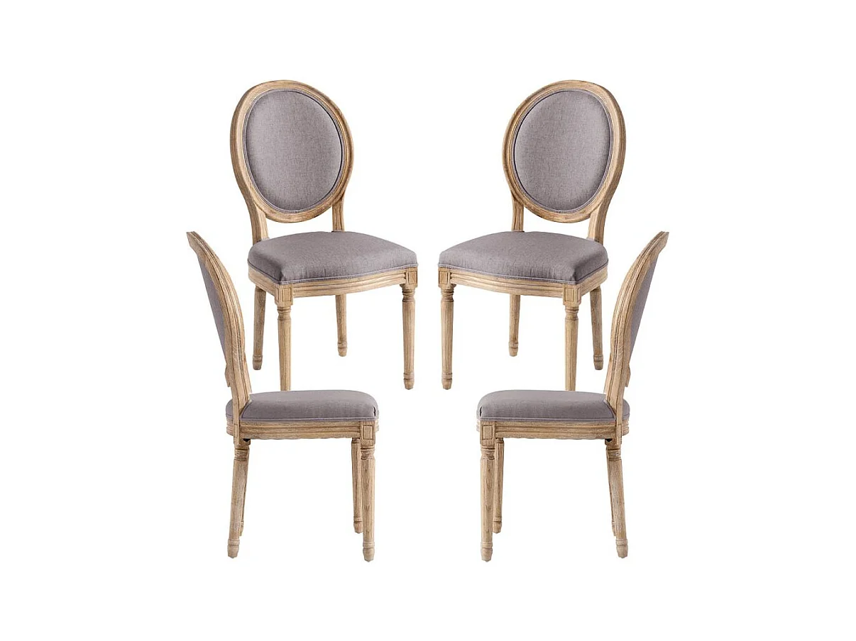 Packs Sillas Comedor - Pack 4 Sillas Palace - Gris