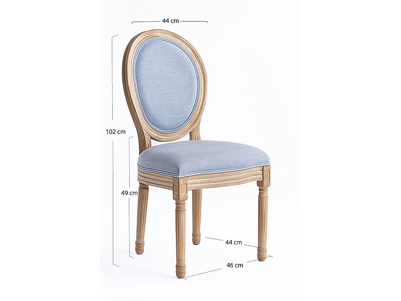 Packs Sillas Comedor - Pack 4 Sillas Palace - Gris oscuro