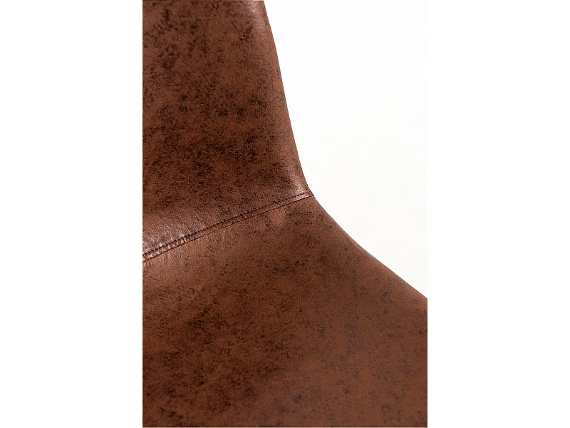 Packs Sillas Comedor - Pack 2 Sillas Black Teok Polipiel - Café Vintage