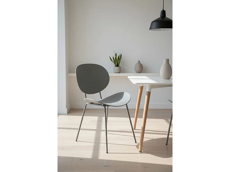 Sillas Comedor - Silla Dony - Gris