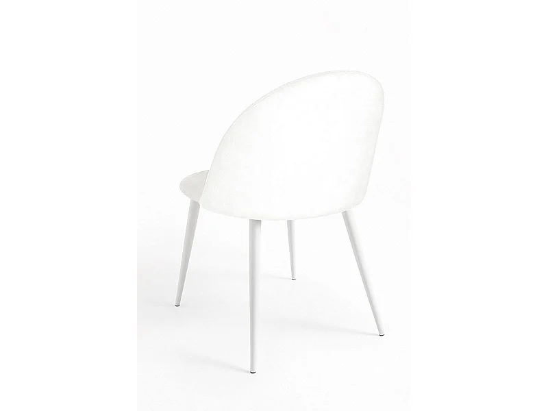 Packs Sillas Comedor - Pack 2 Sillas White Vint Terciopelo - Blanco