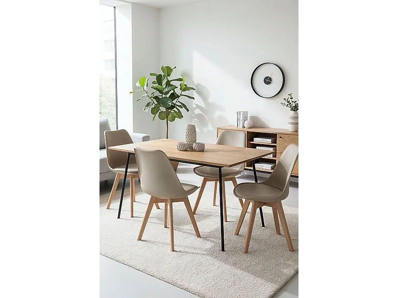 Packs Sillas Comedor - Pack 4 Sillas Synk Basic - Greige