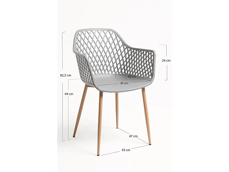 Sillas Comedor - Silla Tyva - Gris