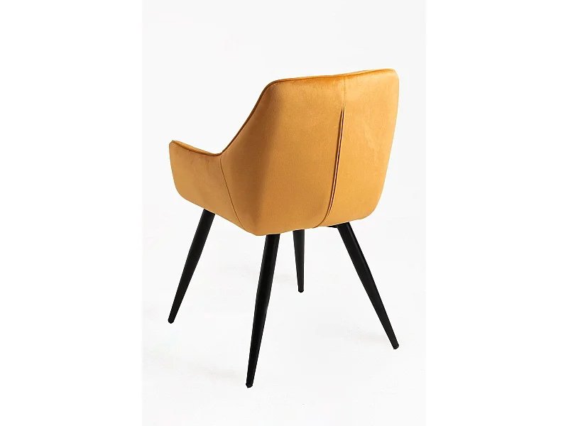 Sillas Comedor - Silla Kres Terciopelo - Mostaza