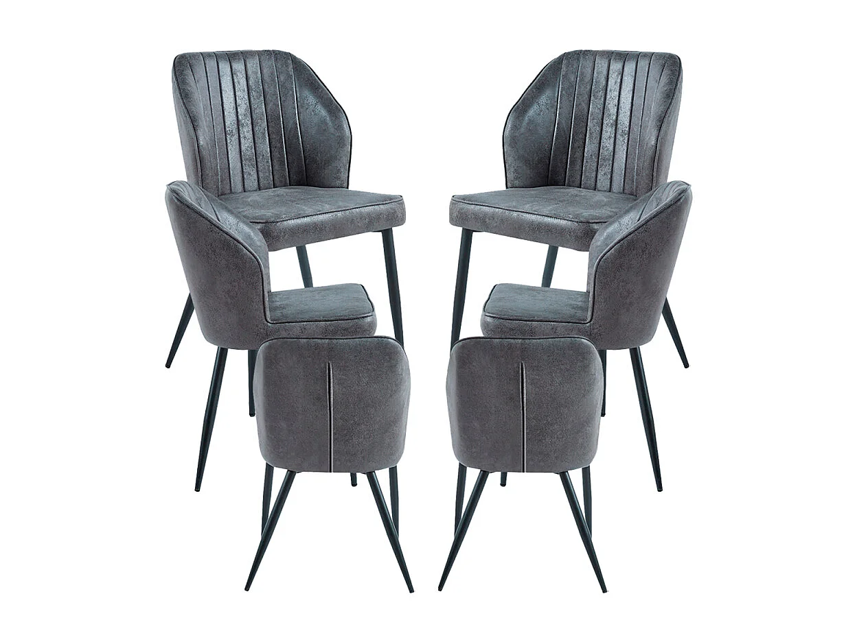 Packs Sillas Comedor - Pack 6 Sillas Wenye - Gris