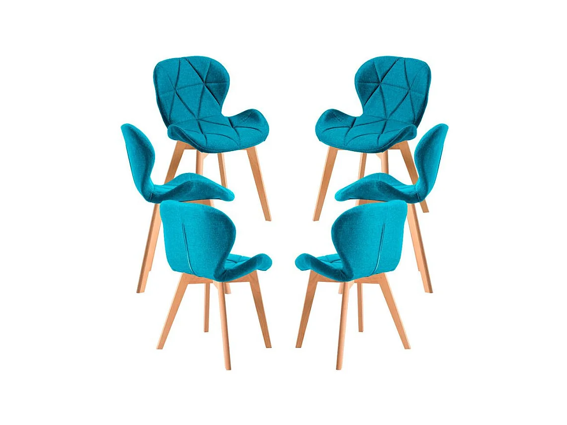 Packs Sillas - Pack 6 Sillas Zie Tela - Verde