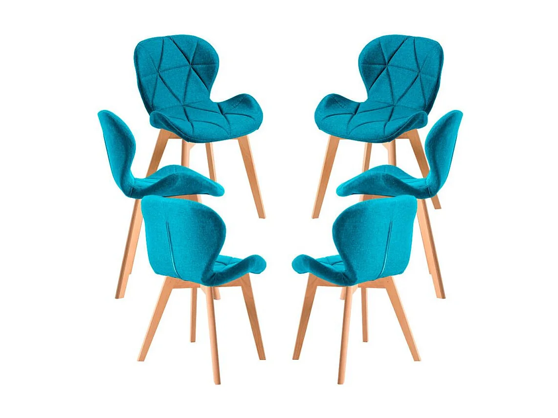 Packs Sillas - Pack 6 Sillas Zie Tela - Verde