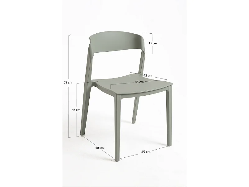 Sillas Comedor - Silla Shine - Celadón