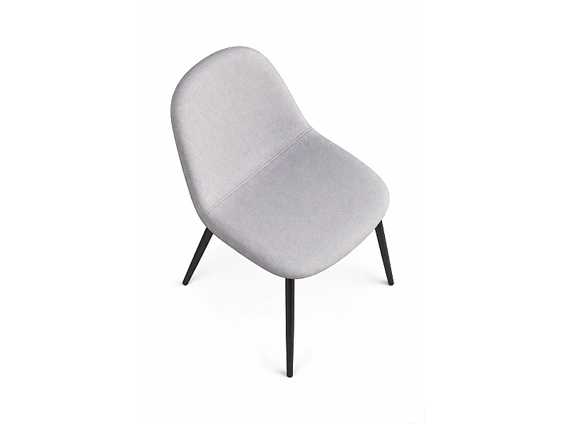 Packs Sillas Comedor - Pack 2 Sillas Black Teok Tela - Gris claro