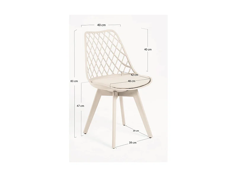 Packs Sillas Comedor - Pack 4 Sillas Mima Suprym - Beige