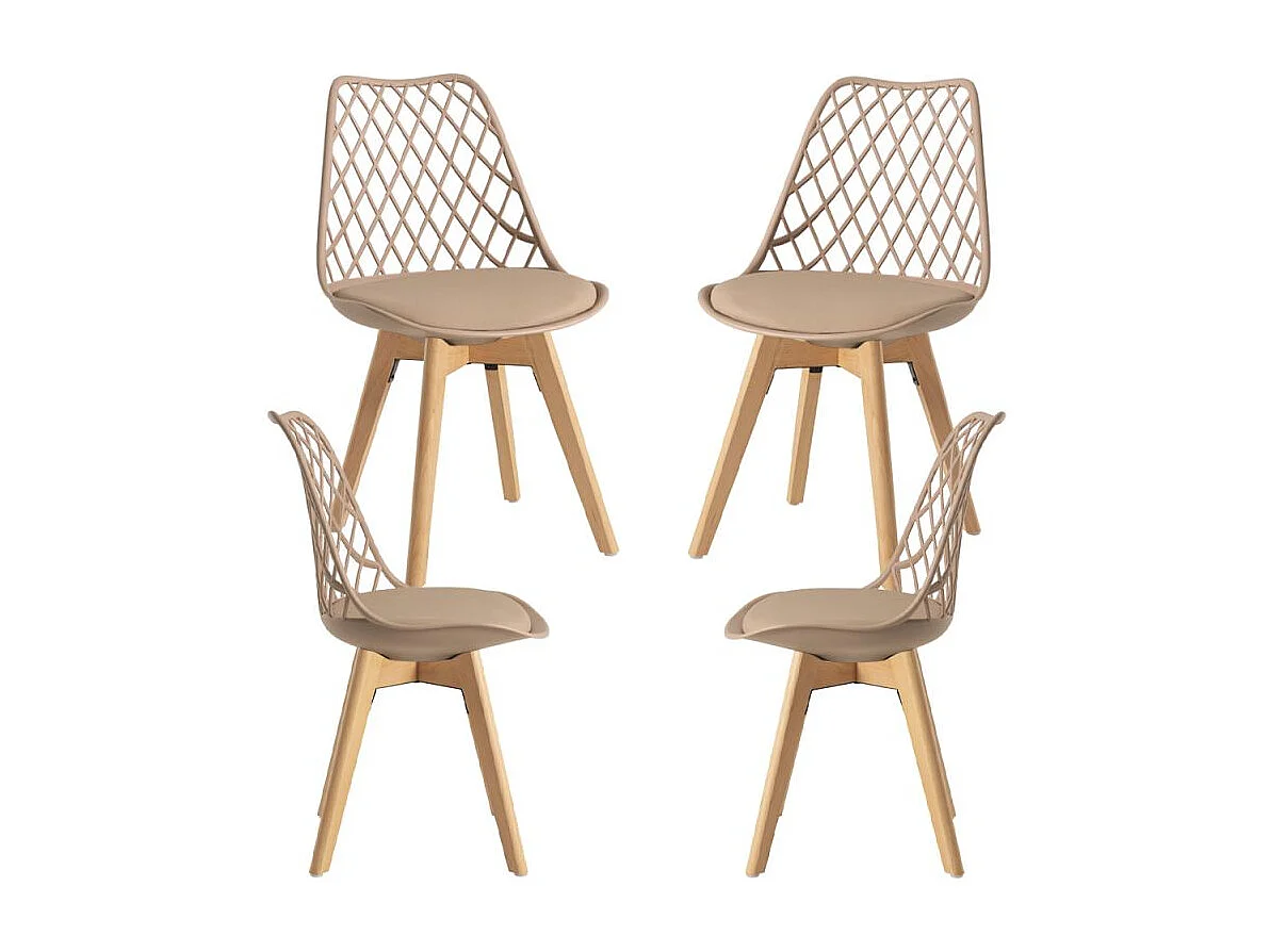 Packs Sillas Comedor - Pack 4 Sillas Mima - Trigo