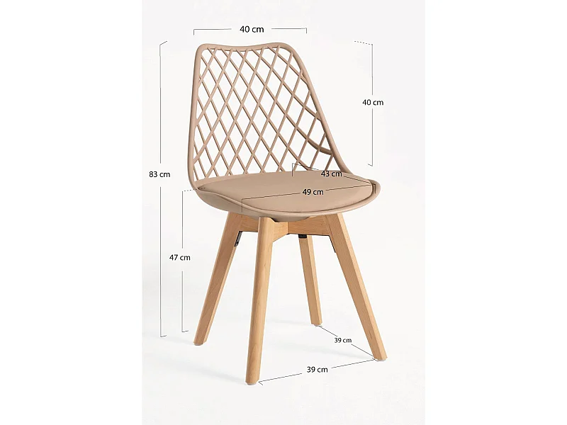 Packs Sillas Comedor - Pack 4 Sillas Mima - Trigo