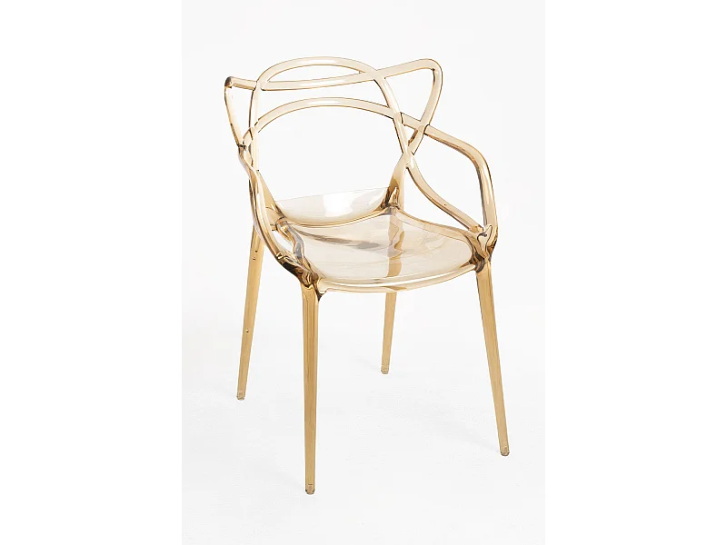 Sillas Comedor - Silla Korme Transparente - Ambar