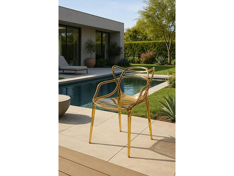 Sillas Comedor - Silla Korme Transparente - Ambar