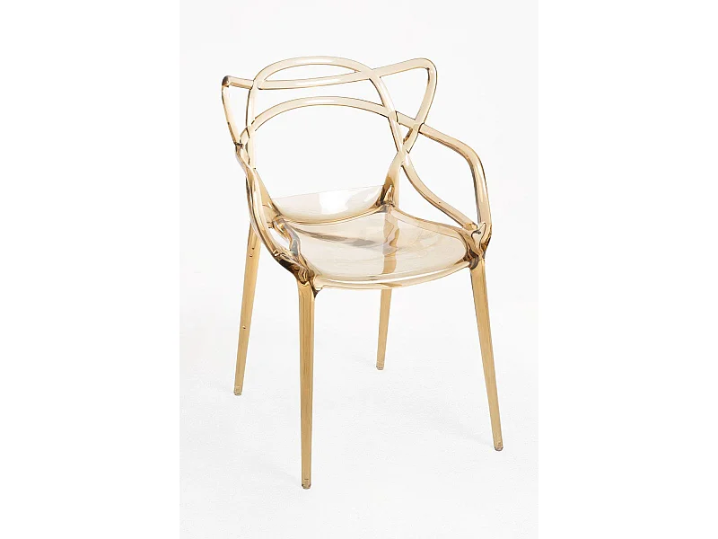 Sillas Comedor - Silla Korme Transparente - Ambar