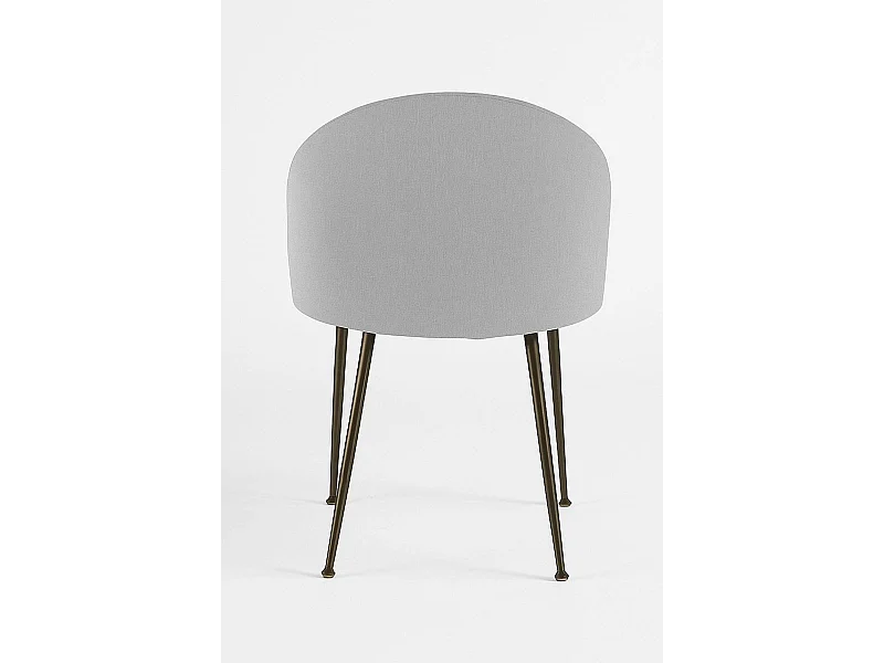 Sillas Comedor - Silla Black Dalnia Tela - Gris claro