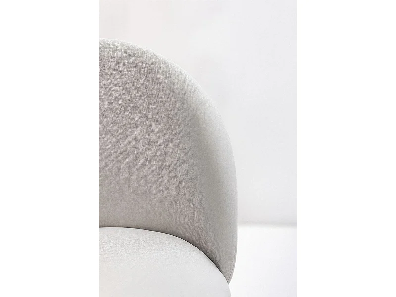 Sillas Comedor - Silla Black Dalnia Tela - Gris claro