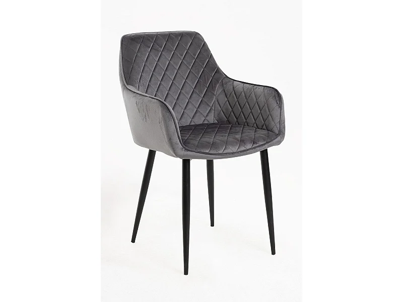 Sillas Comedor - Silla Celi Terciopelo - Gris