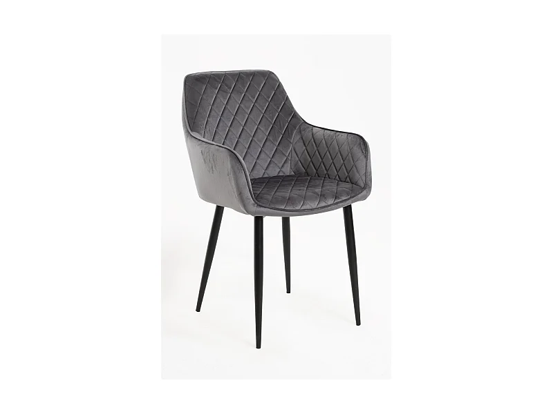 Sillas Comedor - Silla Celi Terciopelo - Gris