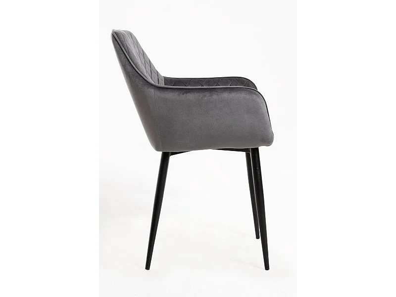 Sillas Comedor - Silla Celi Terciopelo - Gris