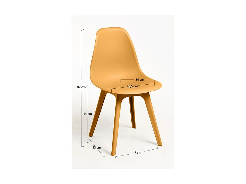Sillas Comedor - Silla Kelen Suprym - Mostaza