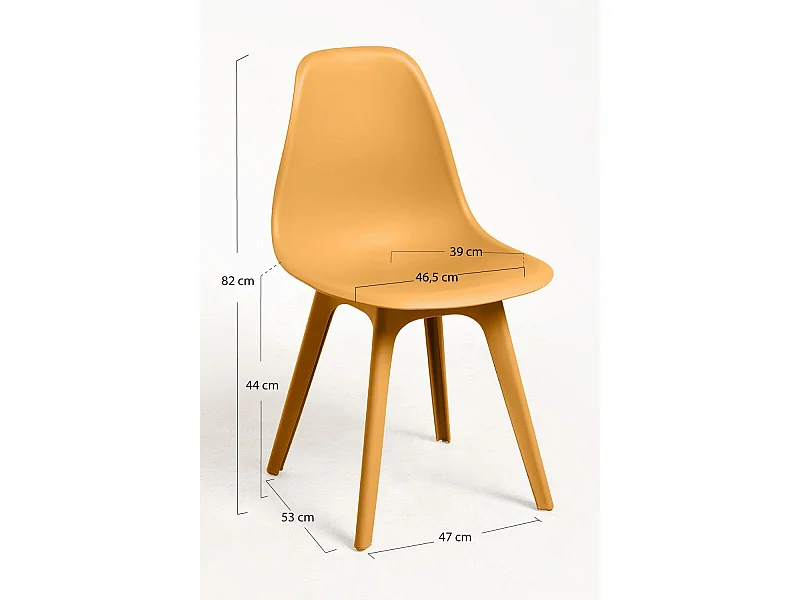 Sillas Comedor - Silla Kelen Suprym - Mostaza