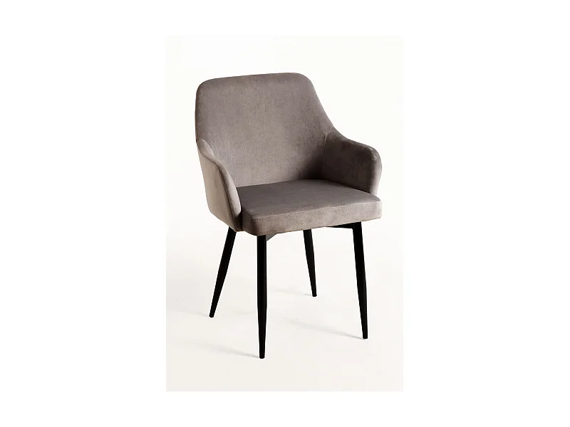 Packs Sillas Comedor - Pack 4 Sillas Puan Terciopelo - Gris oscuro