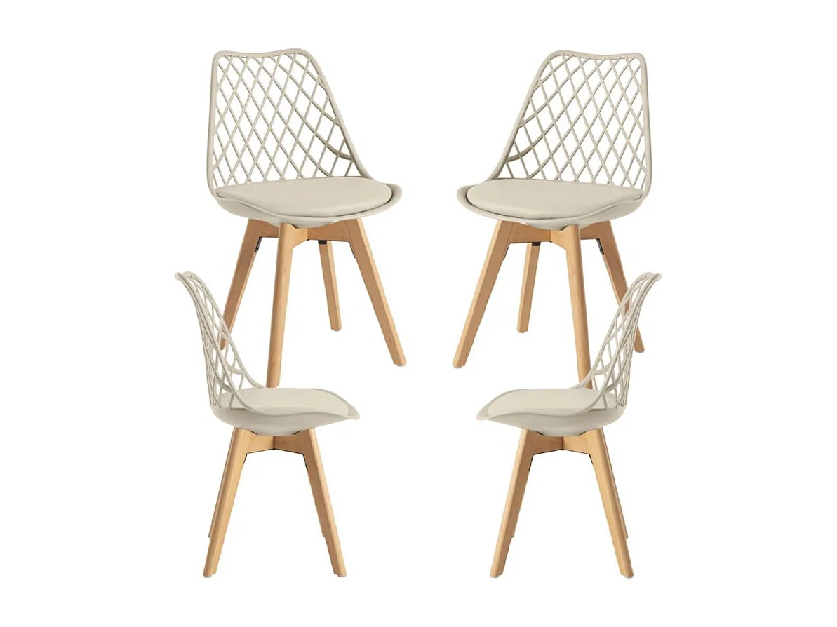 Packs Sillas Comedor - Pack 4 Sillas Mima - Greige