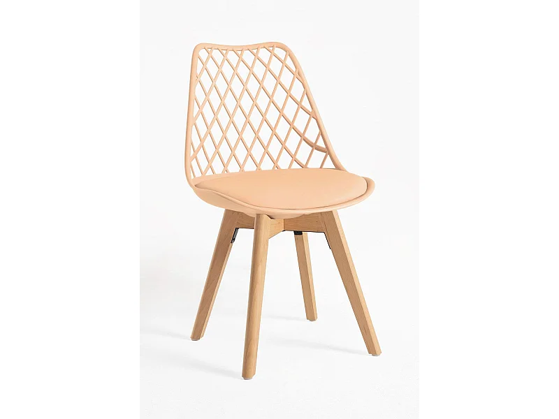 Packs Sillas Comedor - Pack 4 Sillas Mima - Naranja claro