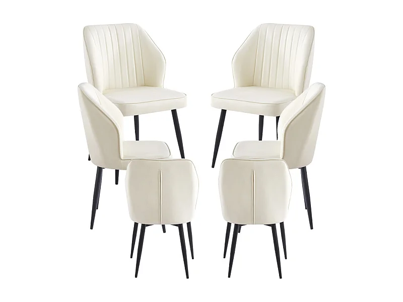 Packs Sillas Comedor - Pack 6 Sillas Wenye - Blanco