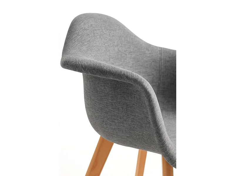 Packs Sillas Comedor - Pack 4 Sillas Belu Tela - Gris oscuro