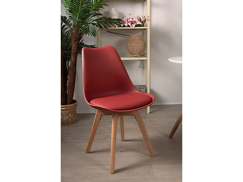 Sillas Comedor - Silla Synk Basic - Rojo Vino