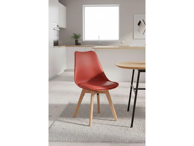 Sillas Comedor - Silla Synk Basic - Rojo Vino