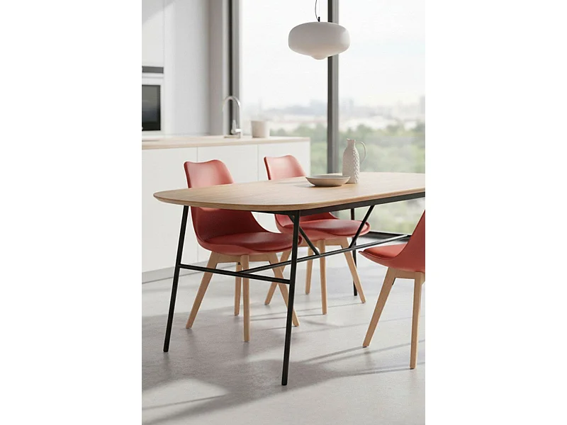 Sillas Comedor - Silla Synk Basic - Rojo Vino