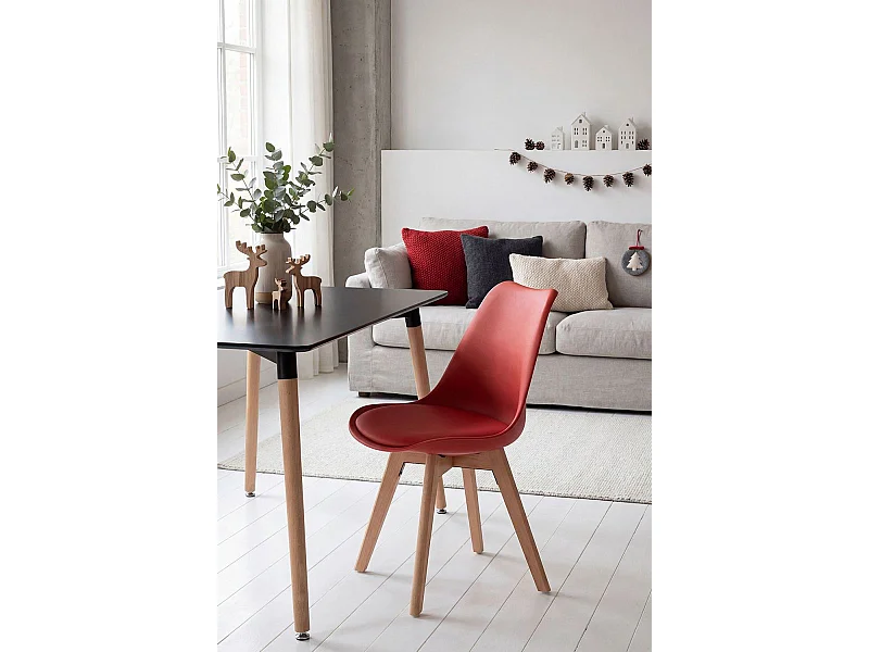 Sillas Comedor - Silla Synk Basic - Rojo Vino