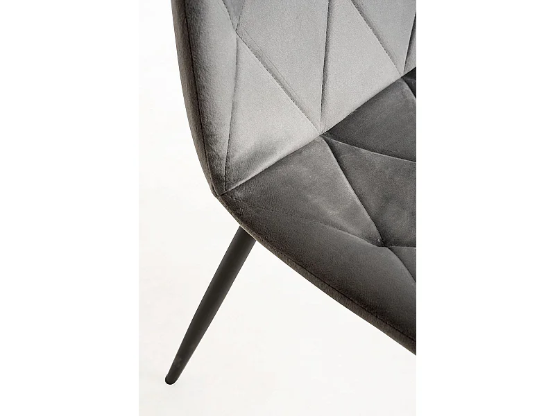 Sillas Comedor - Silla Lyke Terciopelo - Gris oscuro