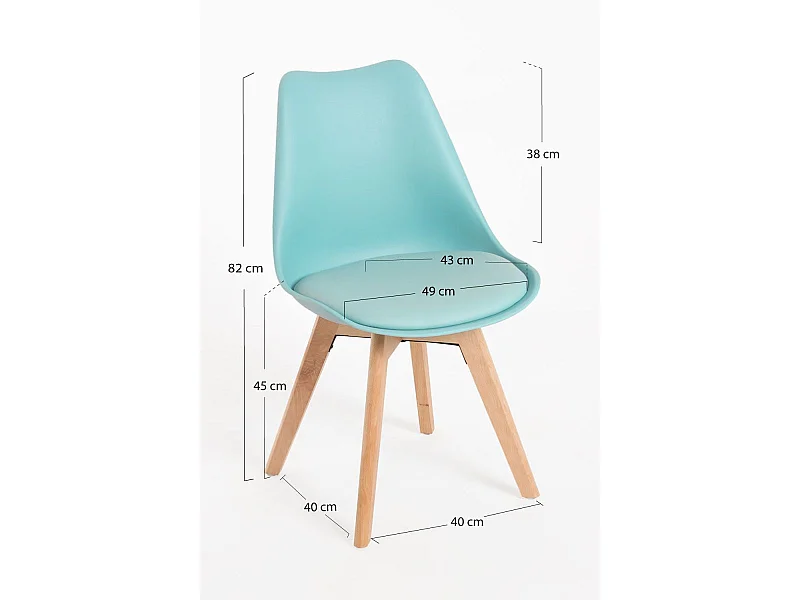 Sillas Comedor - Silla Synk Basic - Verde Agua